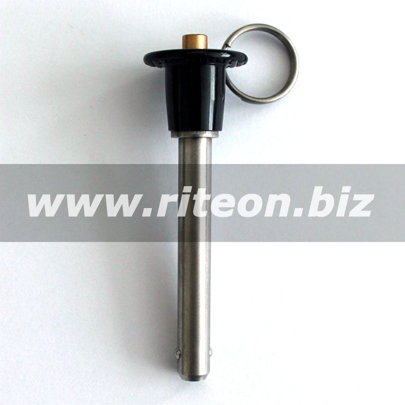 Button handle quick release pin