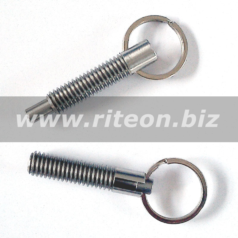 Pull ring plunger pin